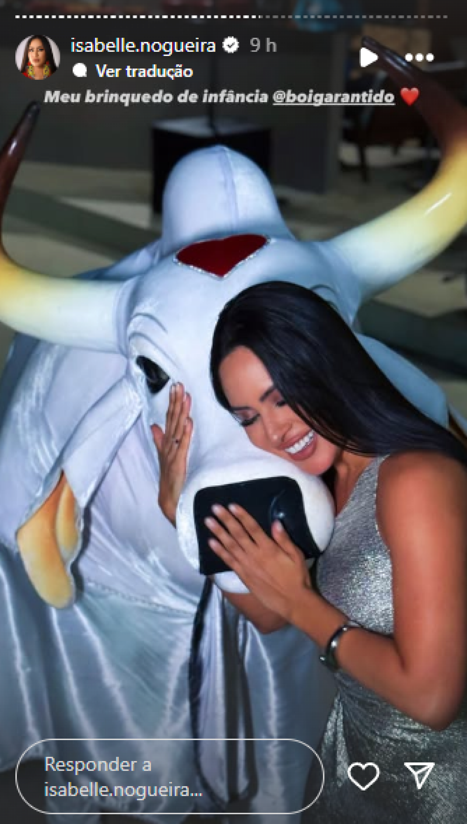 Isabelle Nogueira ganha festa de aniversário com presença do Boi Garantido - Reprodução de vídeo / Instagram