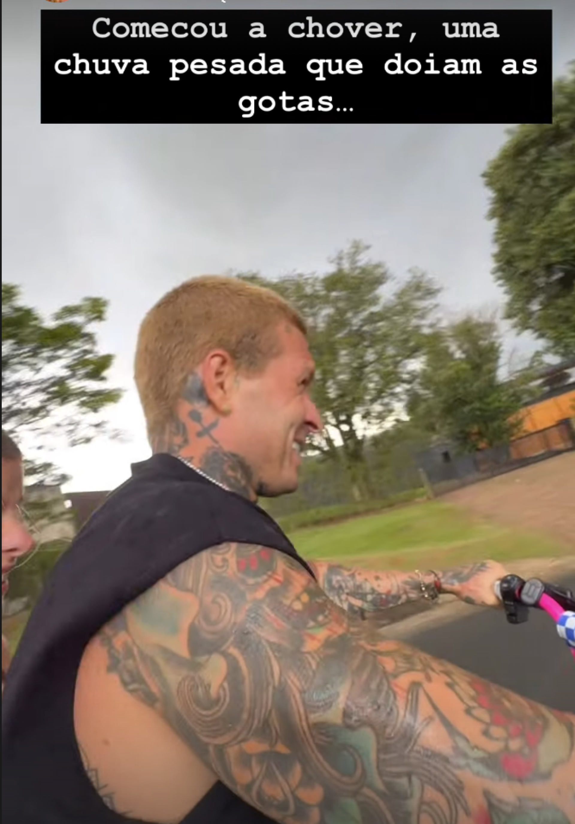 Shantal e Mateus Verdelho sofrem acidente de bicicleta - reprodução Instagram