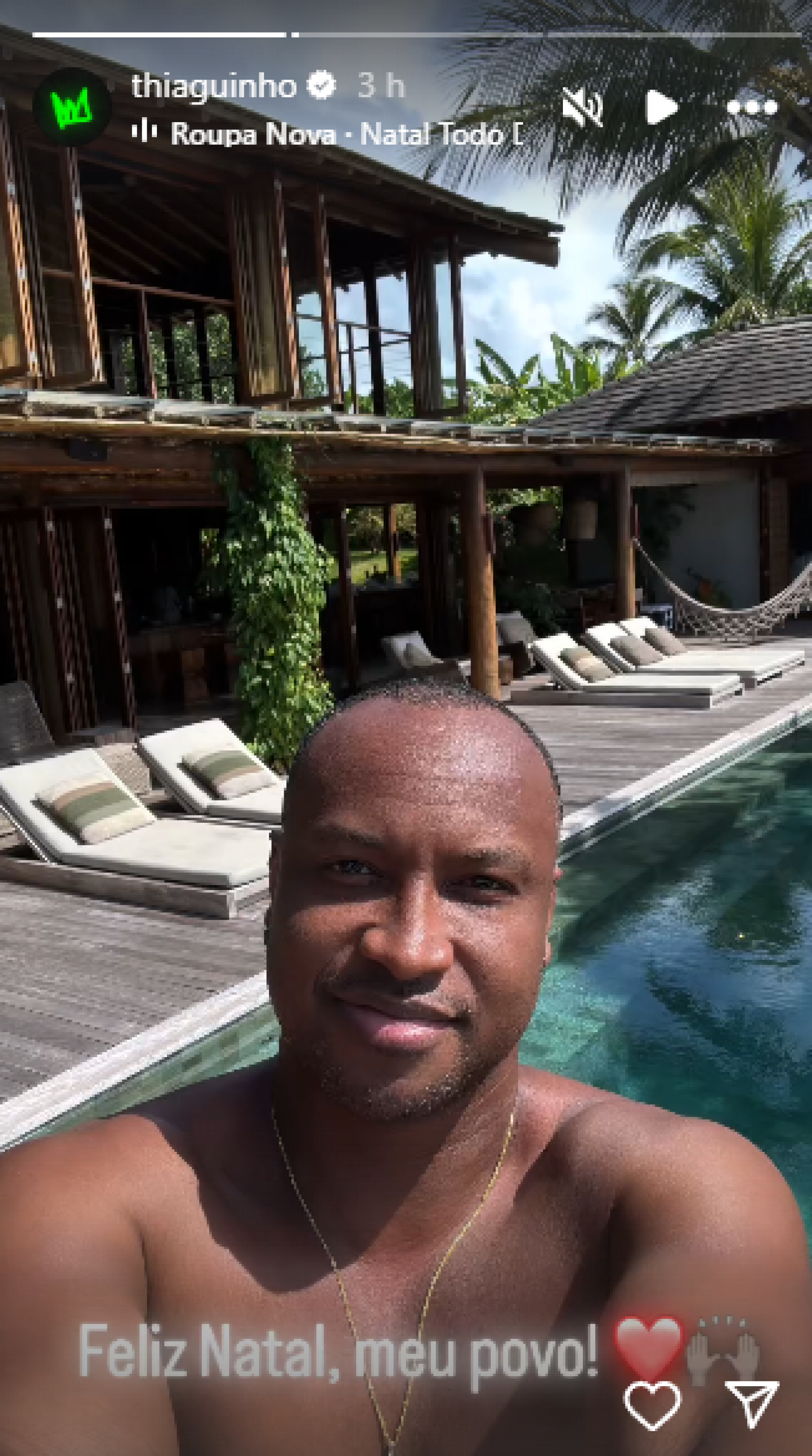 De férias na Bahia, Thiaguinho envia mensagem de carinho aos seguidores - Reprodução / Instagram