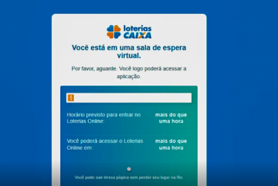 Mega da Virada: site Loterias Caixa tem fila de espera para apostar