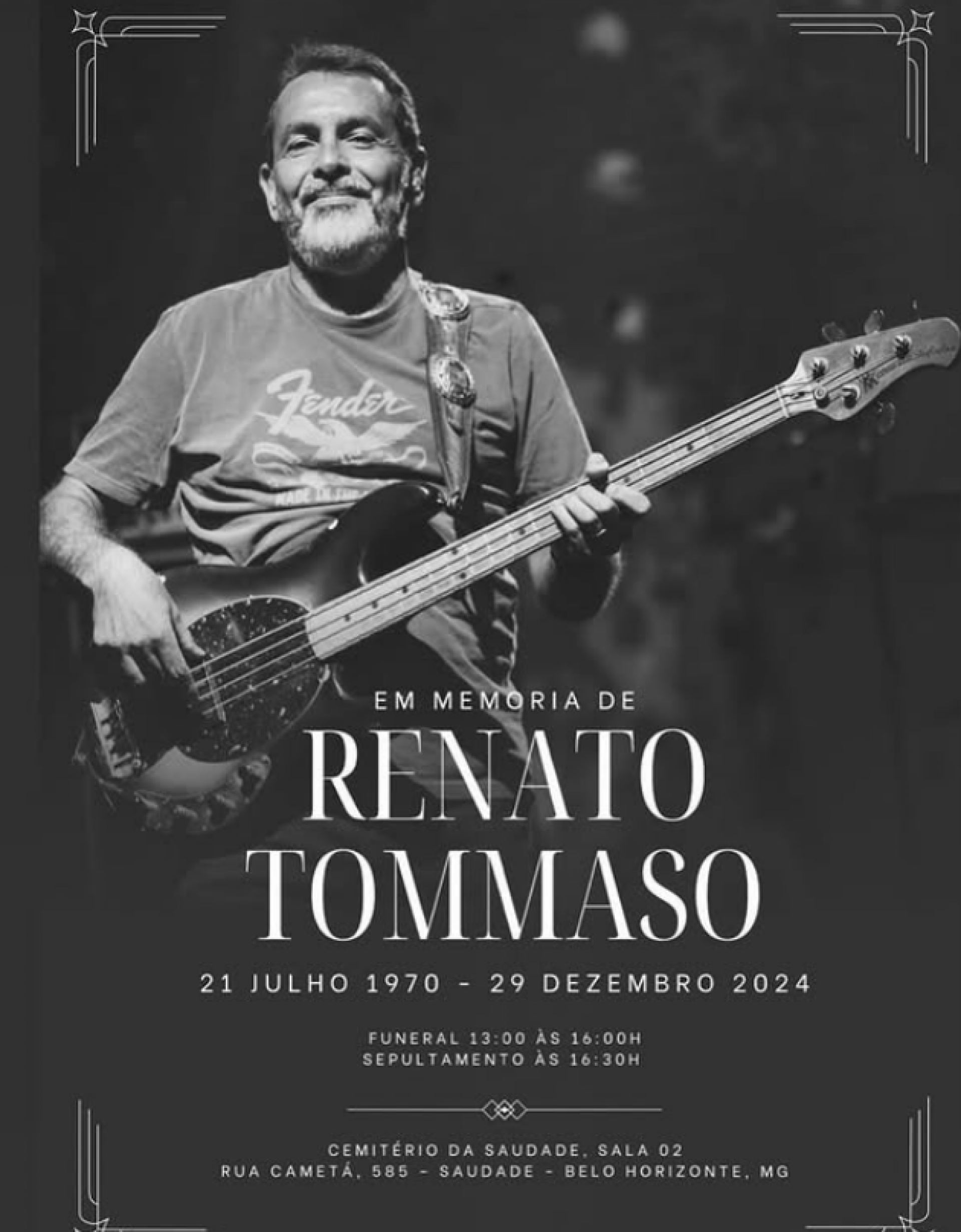 Renato Tommaso morre aos 54 anos - Reprodução do Instagram