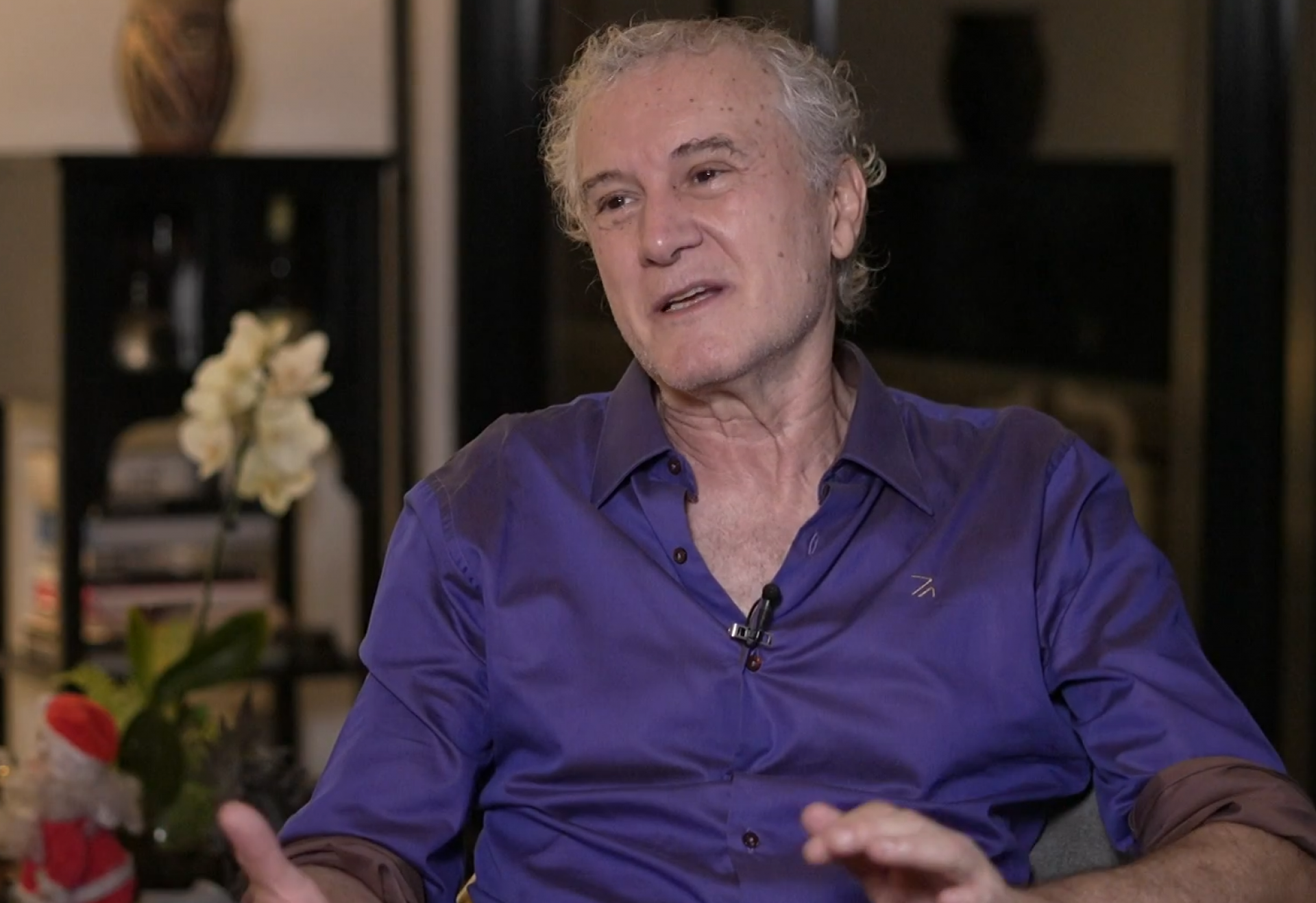 Edi Botelho, viúvo de Ney Latorraca - Reprodução de vídeo / TV Globo