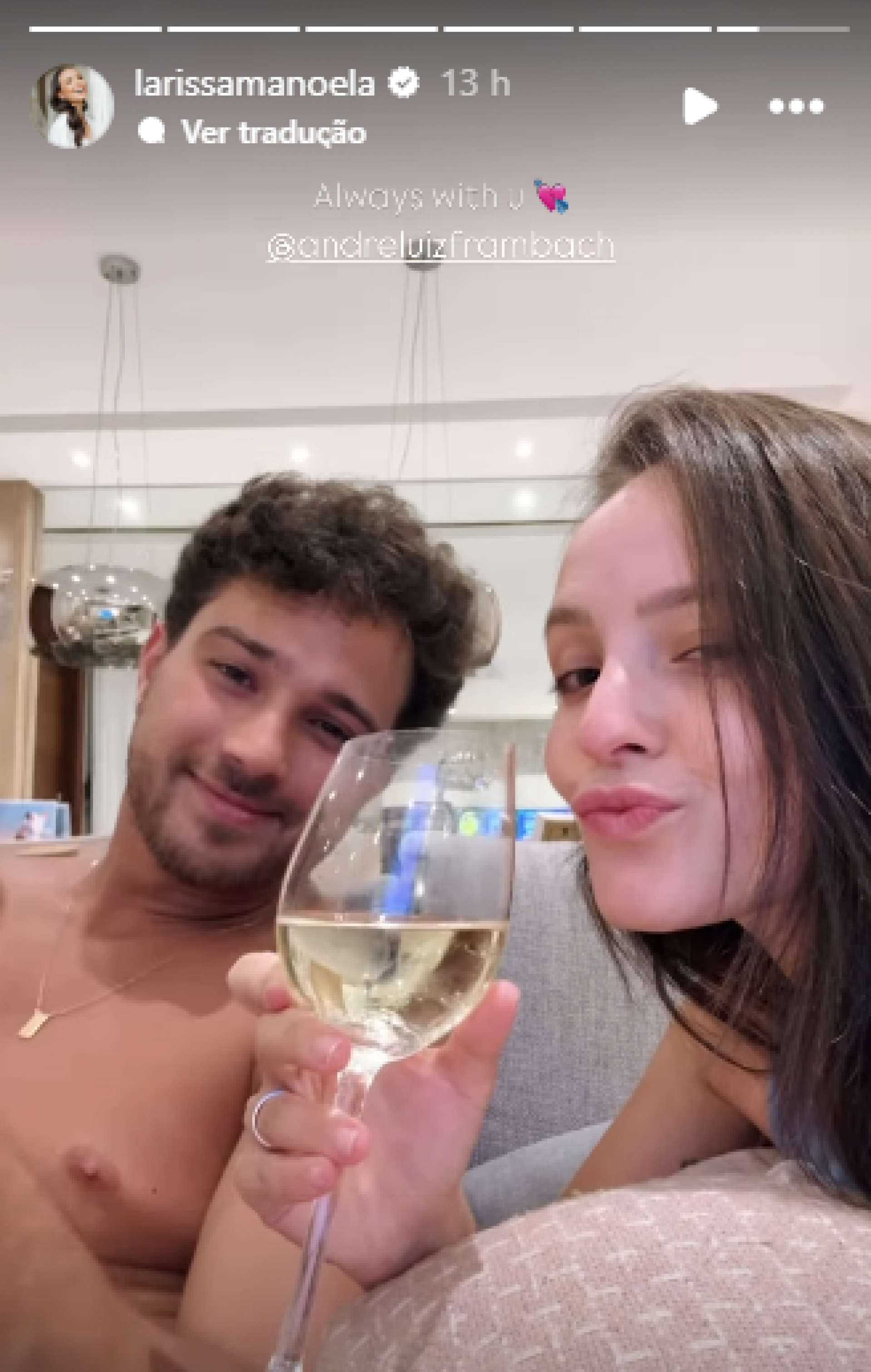 Larissa Manoela aproveita dias de descanso com o marido, André Luiz Frambach - Reprodução / Instagram