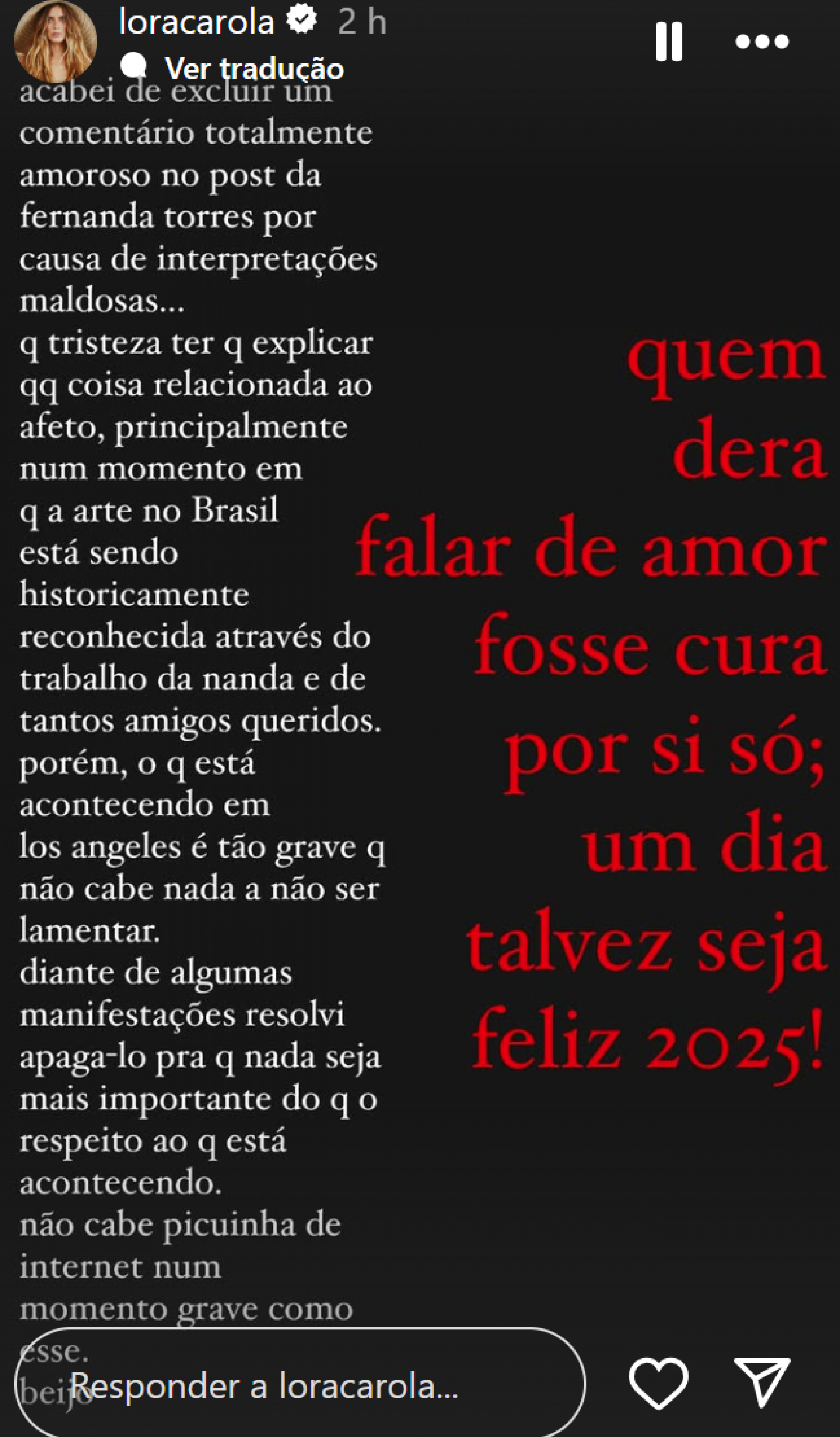 Carolina Dieckmann  - reprodução Instagram