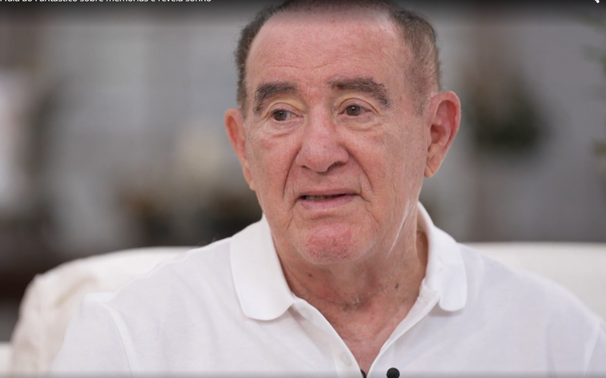 Renato Arag&atilde;o durante entrevista ao 'Fant&aacute;stico'