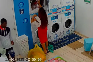 Homem é flagrado furtando celular em lavanderia de Cabo Frio