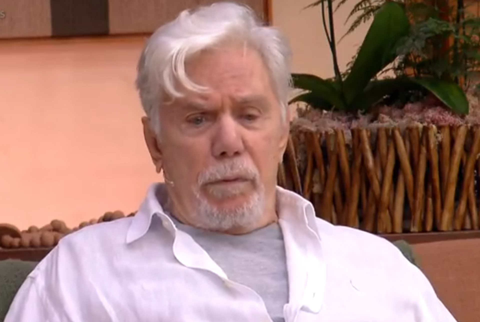 Reginaldo Faria durante o 'É de Casa' - Reprodução de vídeo / TV Globo