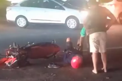 Motociclista fica ferido em acidente na RJ-140, em São Pedro da Aldeia