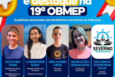 Educação italvense é destaque na 19ª edição da OBMEP com cinco prêmios