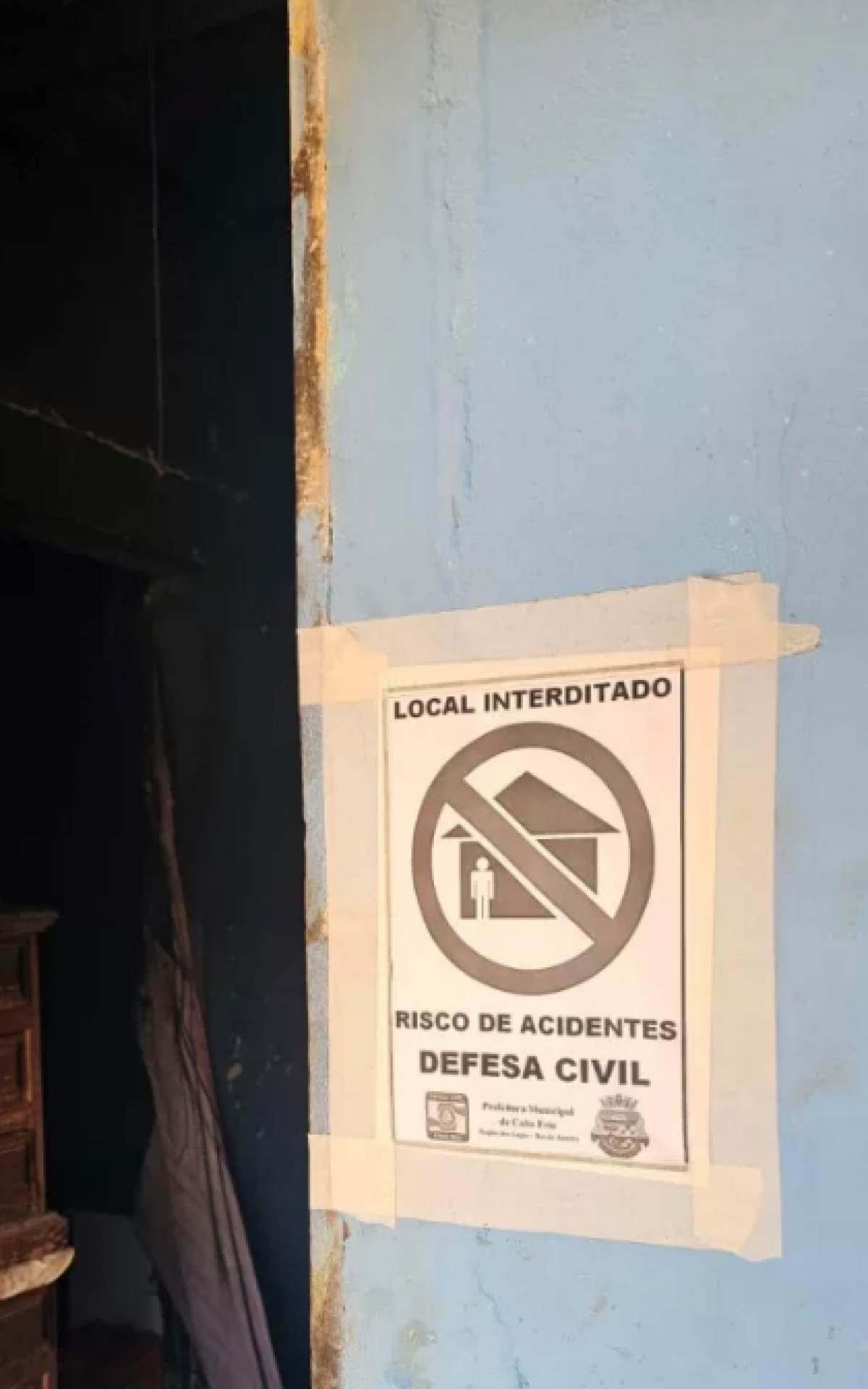 Defesa Civil interdita imóvel 