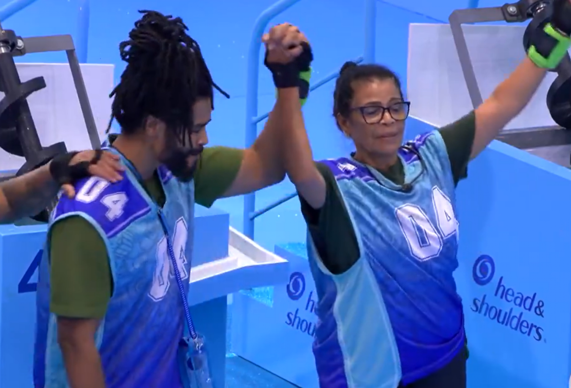 Diogo Almeida e Vilma ganham a prova do líder - Reprodução de vídeo