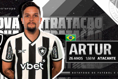 Botafogo anuncia a contratação do atacante Artur, ex-Zenit