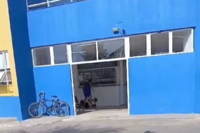 Homem é agredido dentro do hospital do Jardim, em Cabo Frio. Internauta filma briga