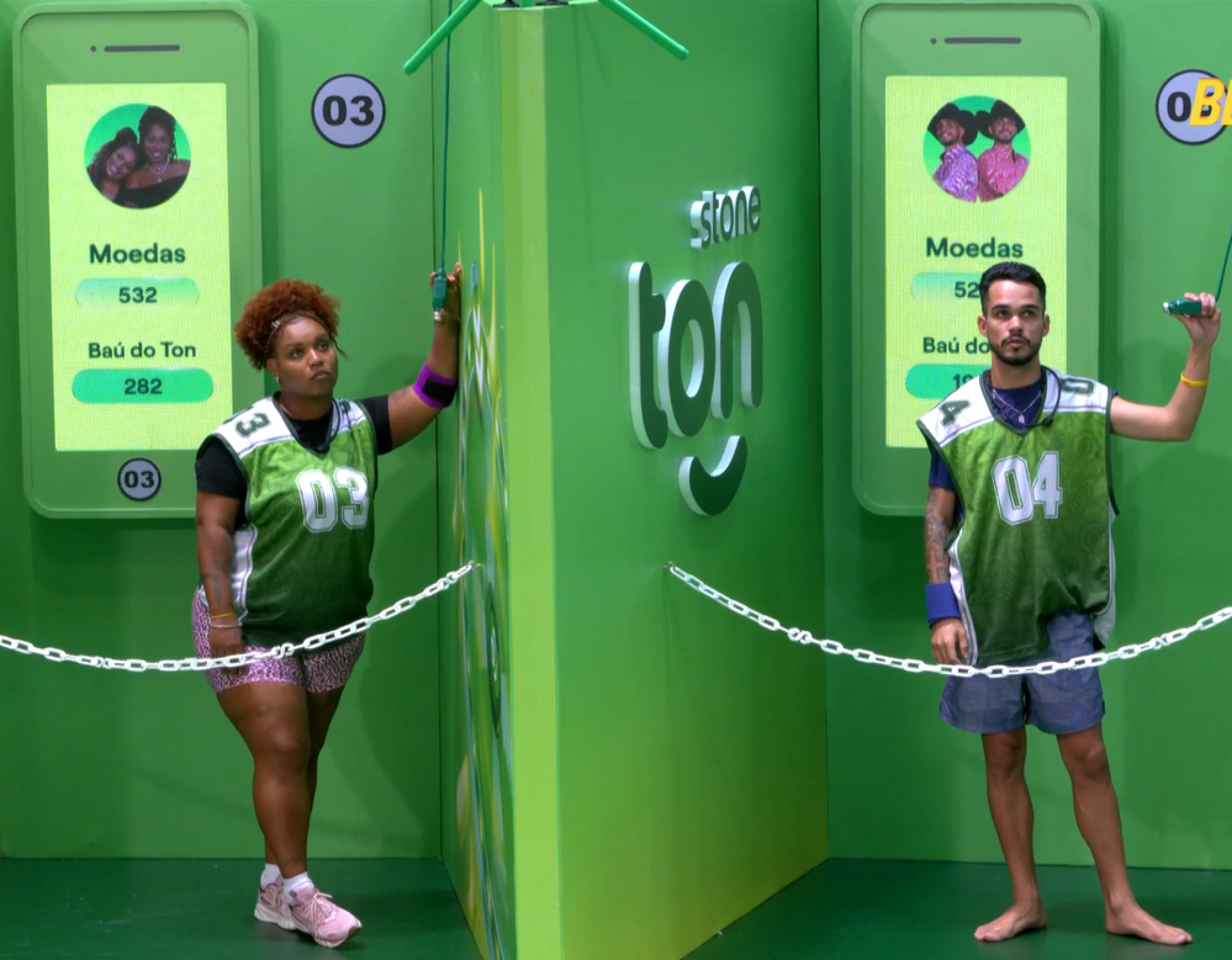 Thamires e João seguem na prova de resistência - Reprodução de vídeo