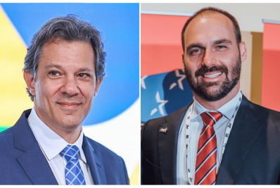 Haddad e Eduardo Bolsonaro lideram rejeição entre possíveis candidatos em 2026
