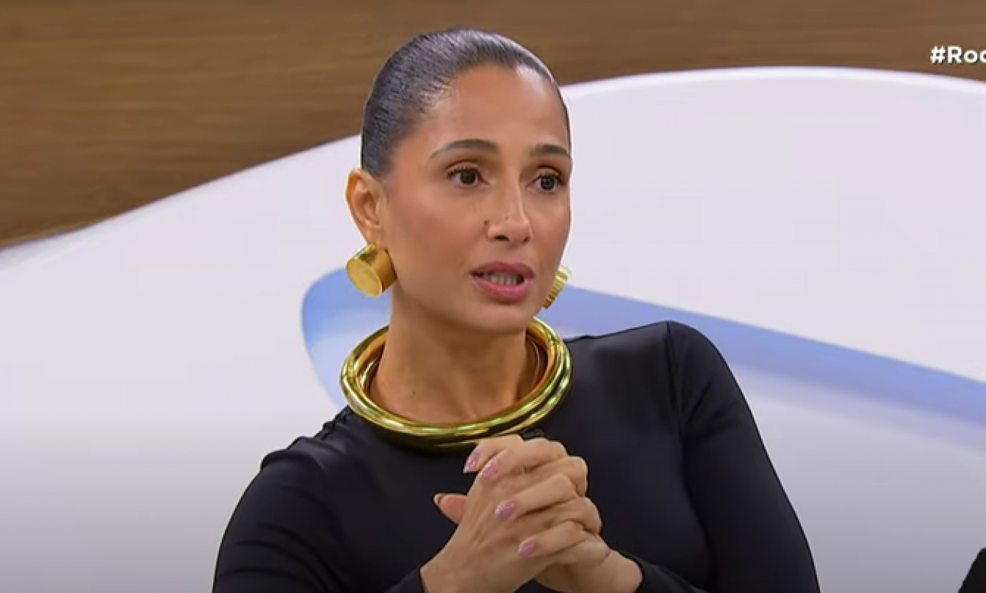 Camila Pitanga é a convidada do programa 'Roda Viva', da TV Cultura, desta segunda-feira (3) - Reprodução de vídeo