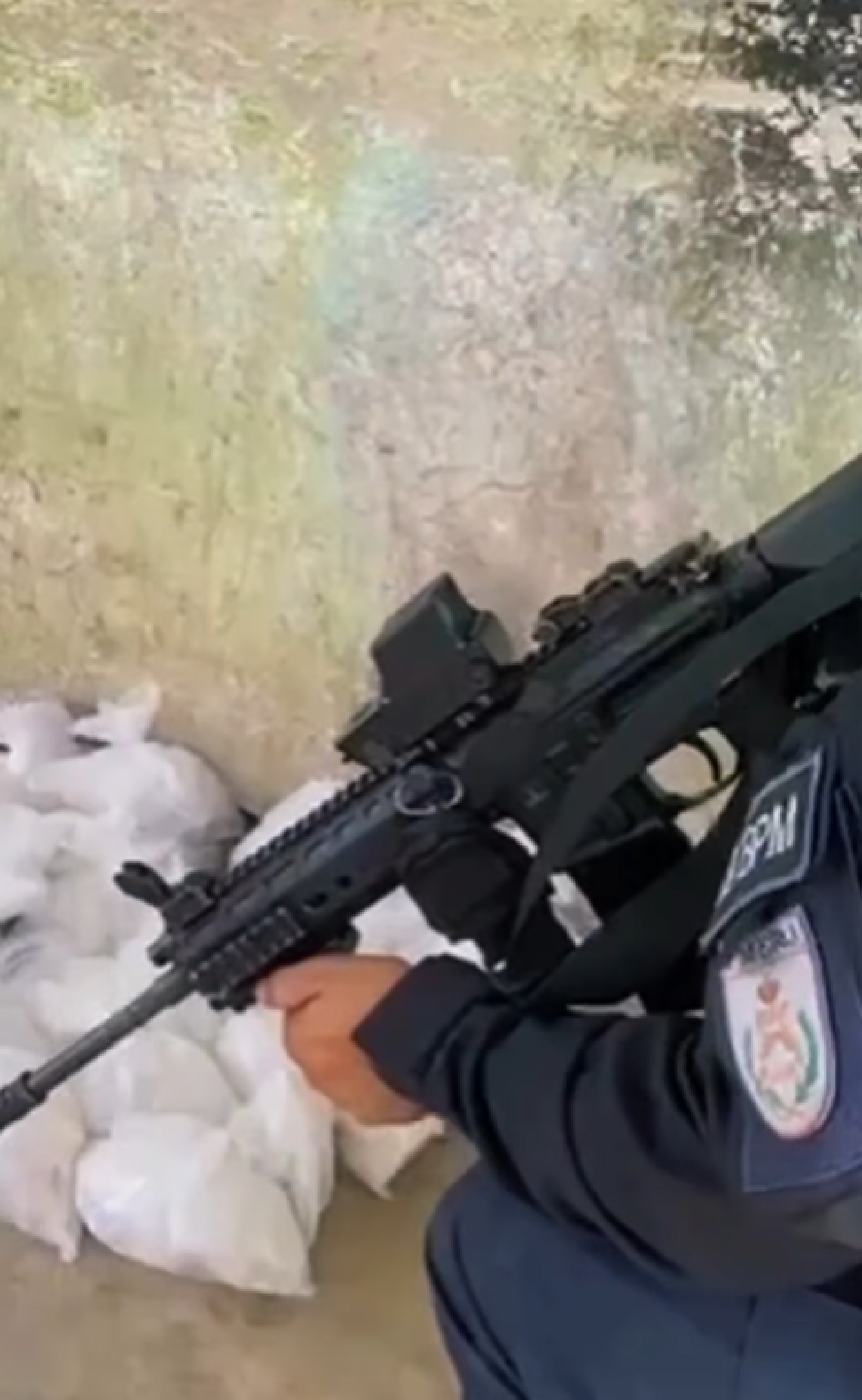 As drogas apreendidas pelos policiais militares do GAT do 39º BPM