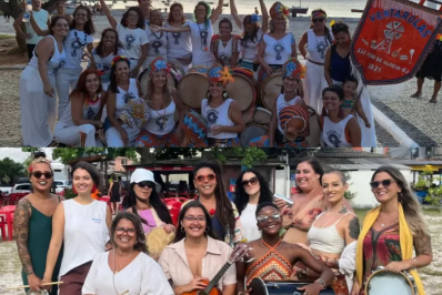 ELAS BATUCAM/ Evento Pré-Carnaval celebra a percussão feminina em São Pedro da Aldeia
