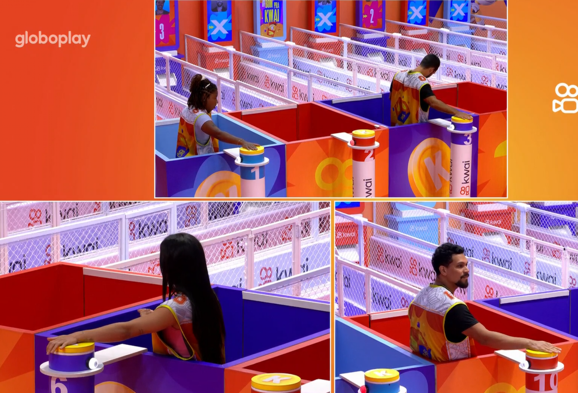 Brothres durante a prova do líder - Reprodução de vídeo