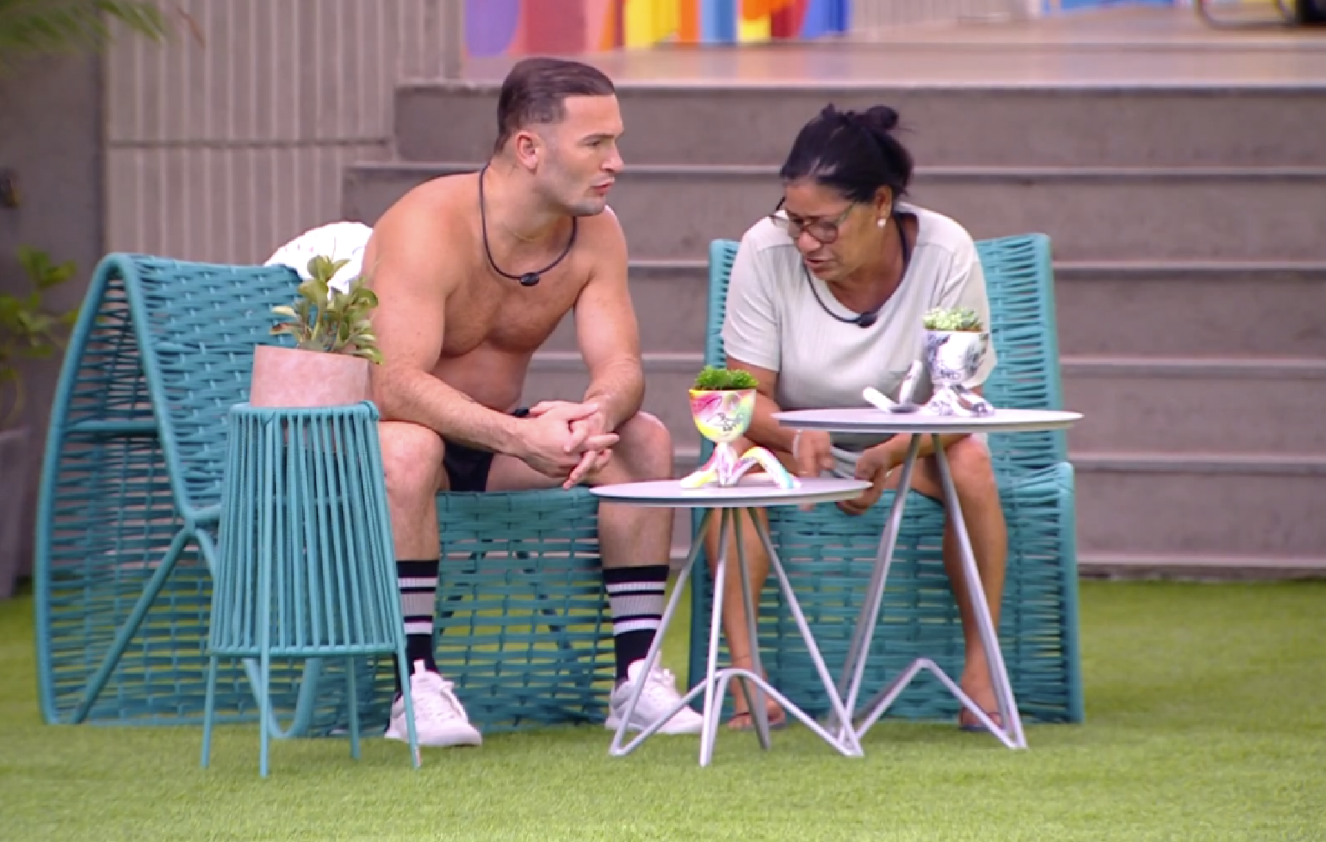 Diego Hypolito conversa com Delma - TV Globo