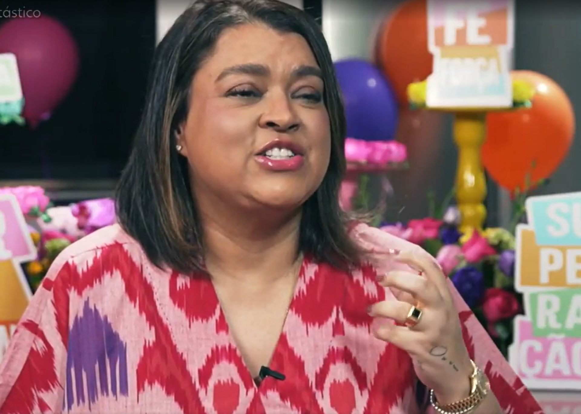 Preta Gil durante entrevista ao 'Fantástico' - Reprodução de vídeo