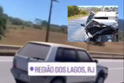 Motorista dirige na contramão por quilômetros e causa grave acidente na saída da Via Lagos