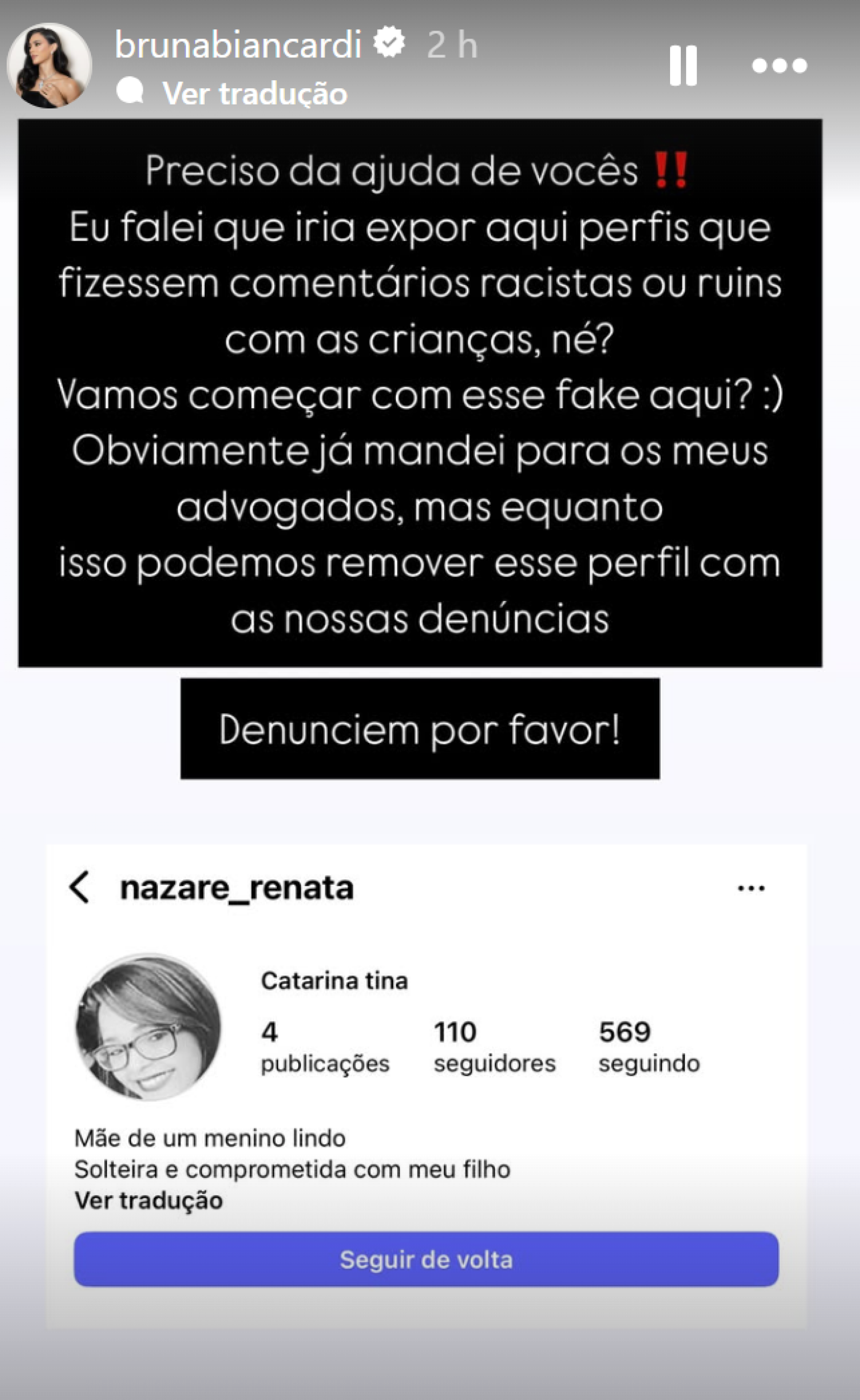 Bruna Biancardi pede ajuda de seus seguidores  - reprodução Instagram