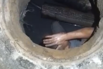 Ladrão é preso em bueiro ao tentar furtar cabos em Santa Cruz