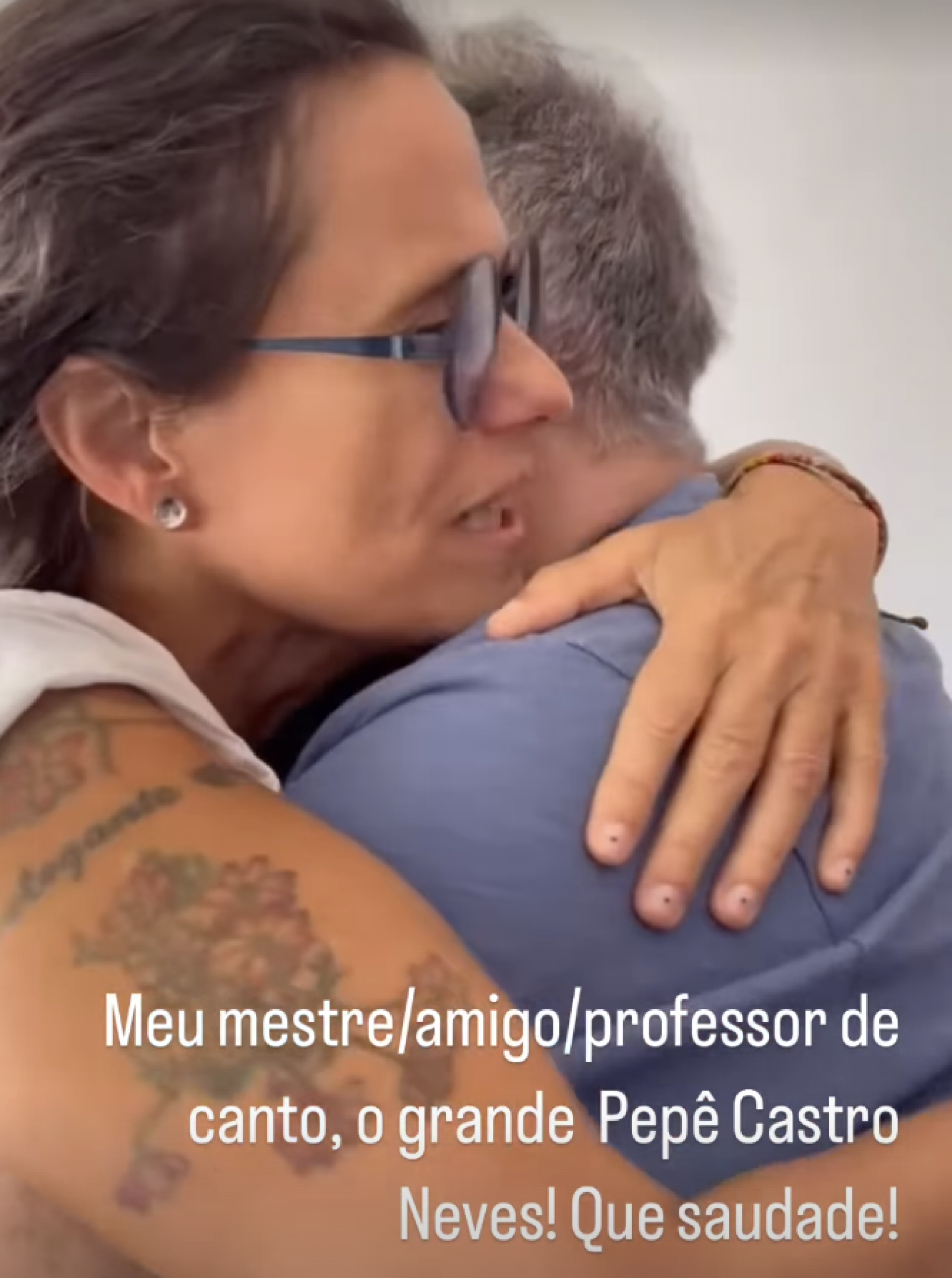 Zélia Duncan com Pedro Paulo  - reprodução Instagram