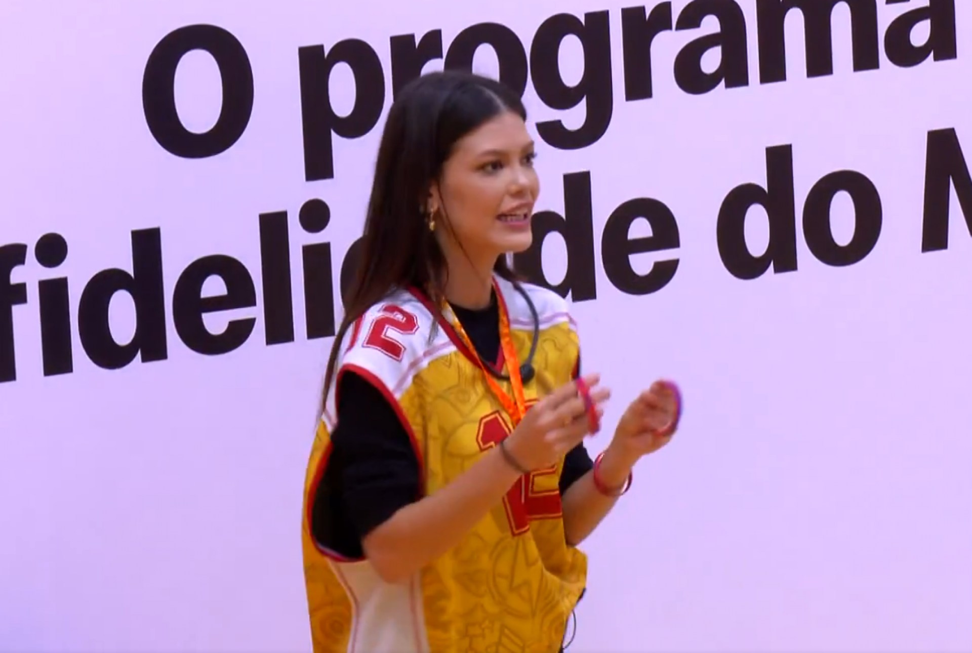 Vitória Strada vence a prova do líder  - Reprodução de vídeo / TV Globo