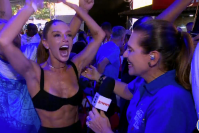 Giovanna Lancellotti celebra vitória da Beija-Flor: 'Nunca tinha vivido esse momento'