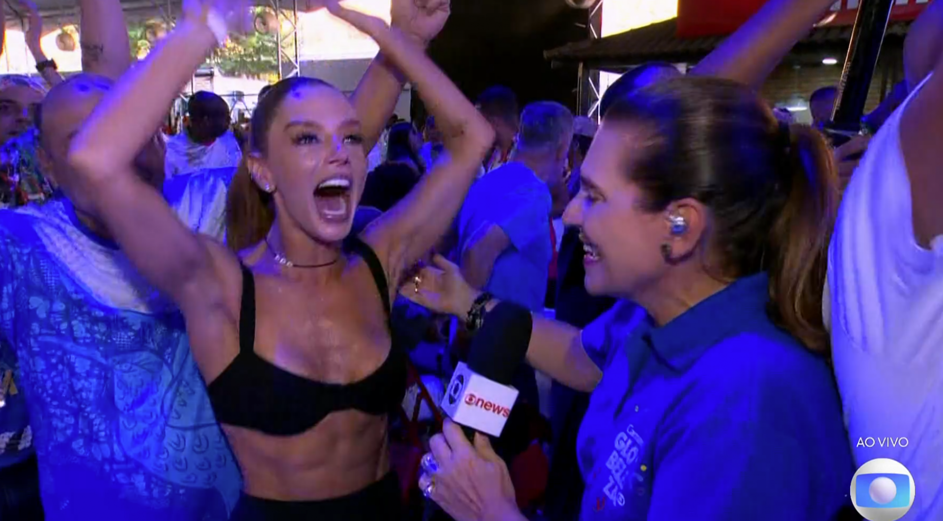 Giovanna Lancellotti celebra vitória da Beija-Flor - Globoplay