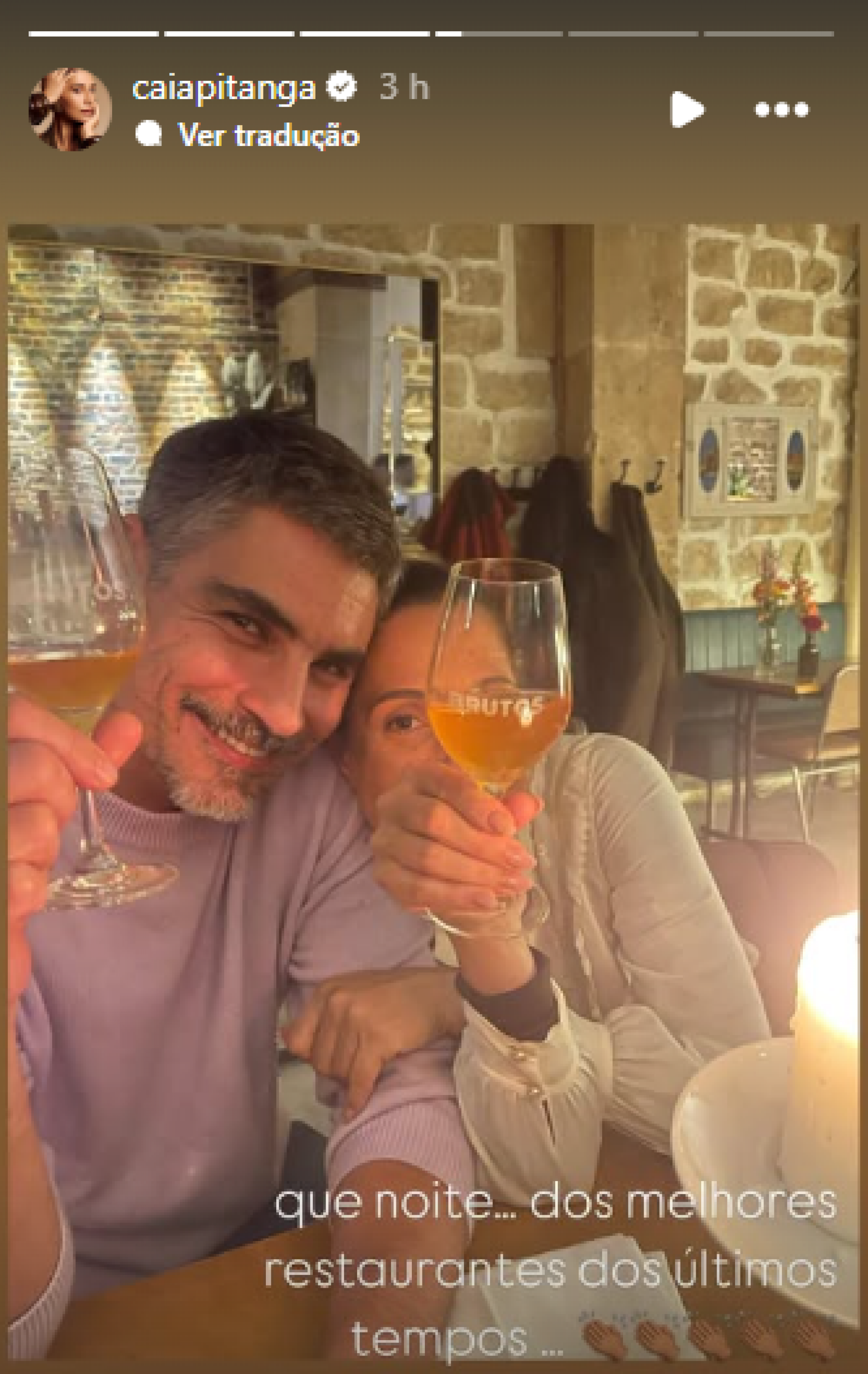 Camila Pitanga e o namorado, Patrick Pessoa - Reprodução / Instagram