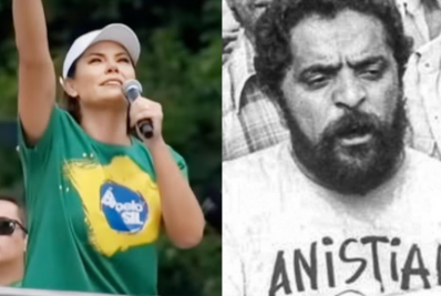 Michelle Bolsonaro publica foto de Lula com camiseta pedindo anistia em 1979