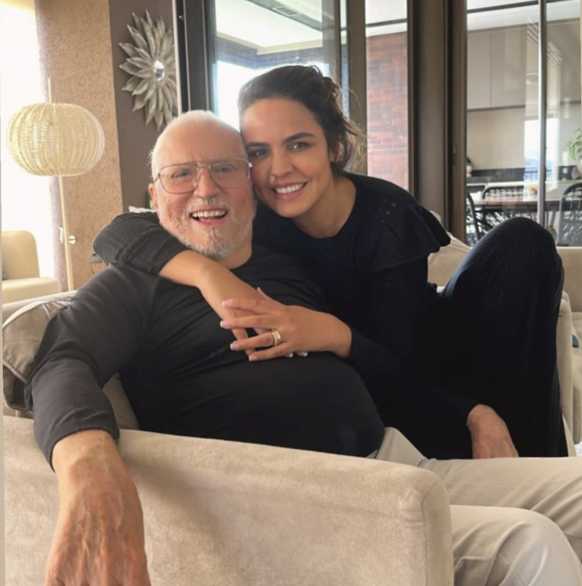 Renata Domingues e Carlos Alberto de Nóbrega - reprodução Instagram