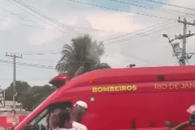 Acidente deixa ciclista ferido na Praia do Siqueira, em Cabo Frio