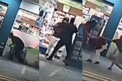 Vídeo: assalto a farmácia termina com homem baleado em SP
