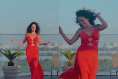 Vídeo! Claudia Ohana dança em terraço e internautas reagem: 'Cada dia mais linda'