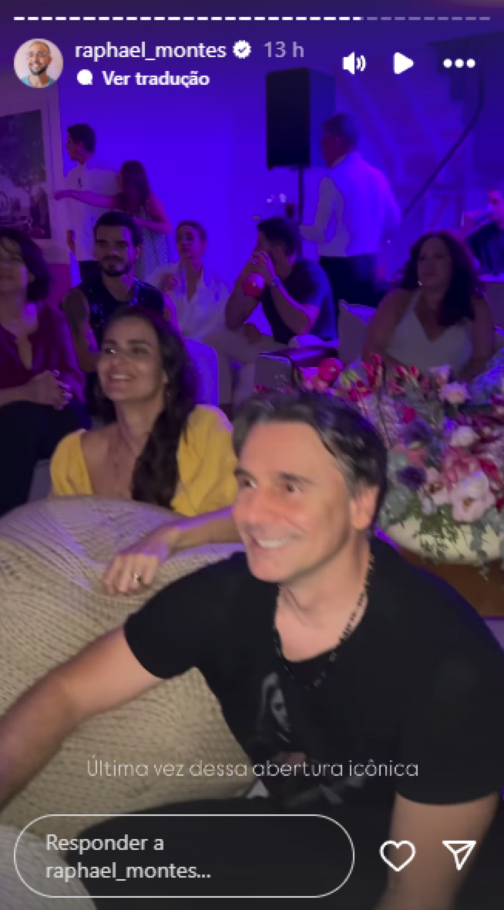 Famosos se reúnem para assistir ao último capítulo da novela 'Beleza Fatal', da Max - Reprodução de vídeo / Instagram