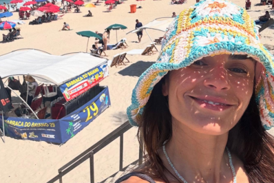 Jordana Brewster, de 'Velozes e Furiosos', curte dia de sol no Rio