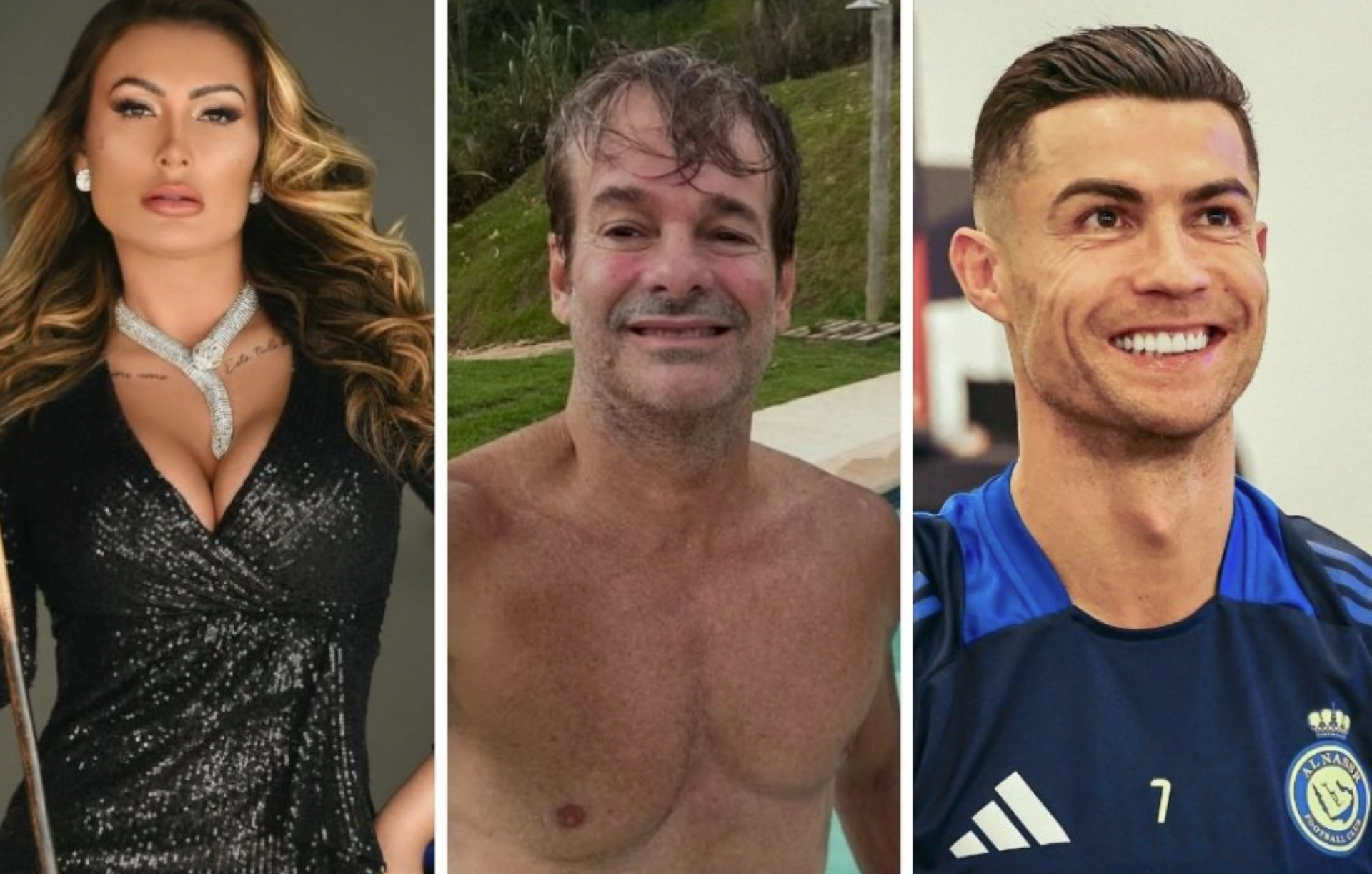 Andressa Urach elogia desempenho de Fernando Gil e o compara a Cristiano Ronaldo - reprodução 