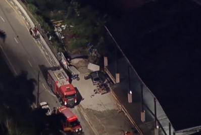 Desabamento deixa um morto e quatro feridos na Grande SP