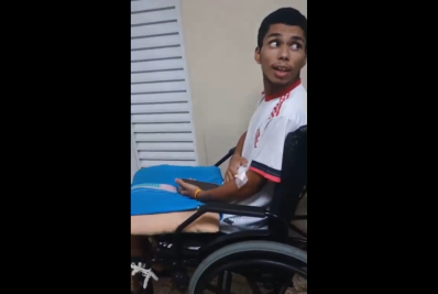 Jovem baleado por policial militar de folga recebe alta após 20 dias internado