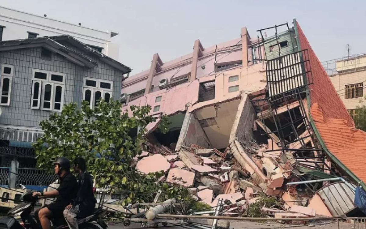 Terremoto em Mianmar deixa 3.408 feridos e 30 desaparecidos
