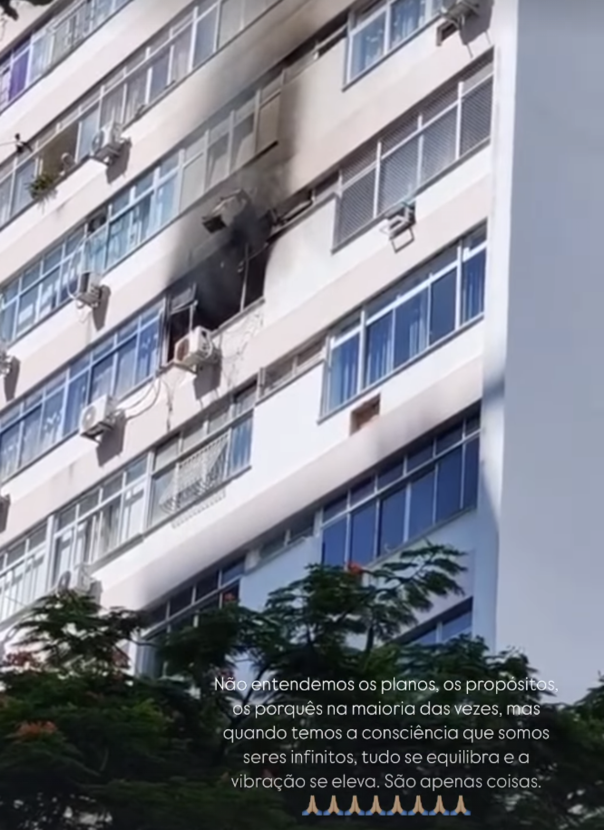 Incêndio atinge apartamento de Maíra Charken - reprodução Instagram