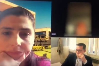 Vídeo: homem é preso por sequestrar ex-companheira durante audiência judicial online