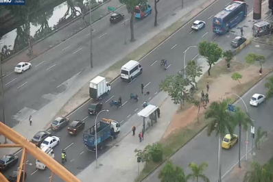 Mulher é atropelada por motocicleta na Cidade Nova