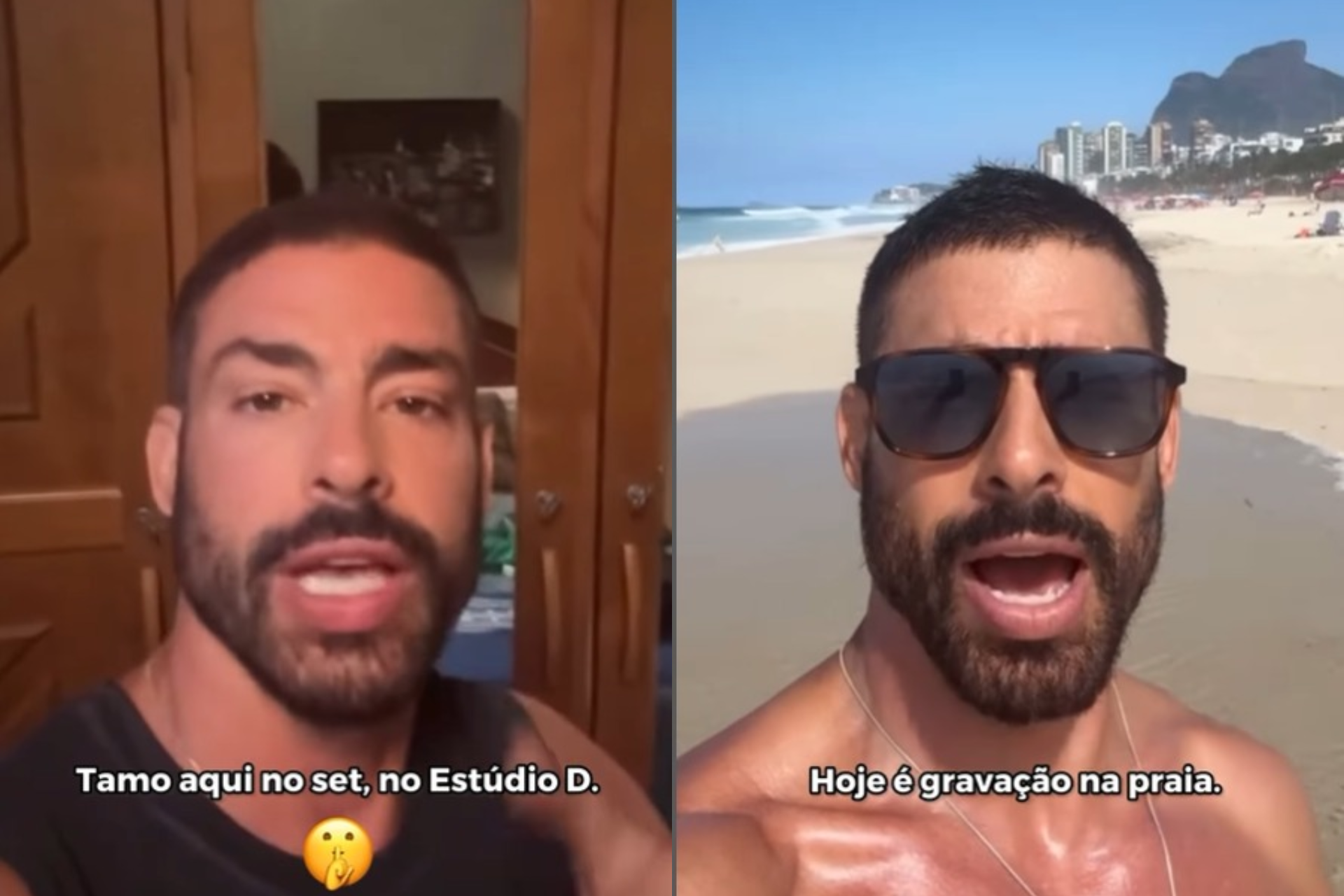 Caua? Reymond mostra bastidores da novela 'Vale Tudo'  - Reprodução Instagram 