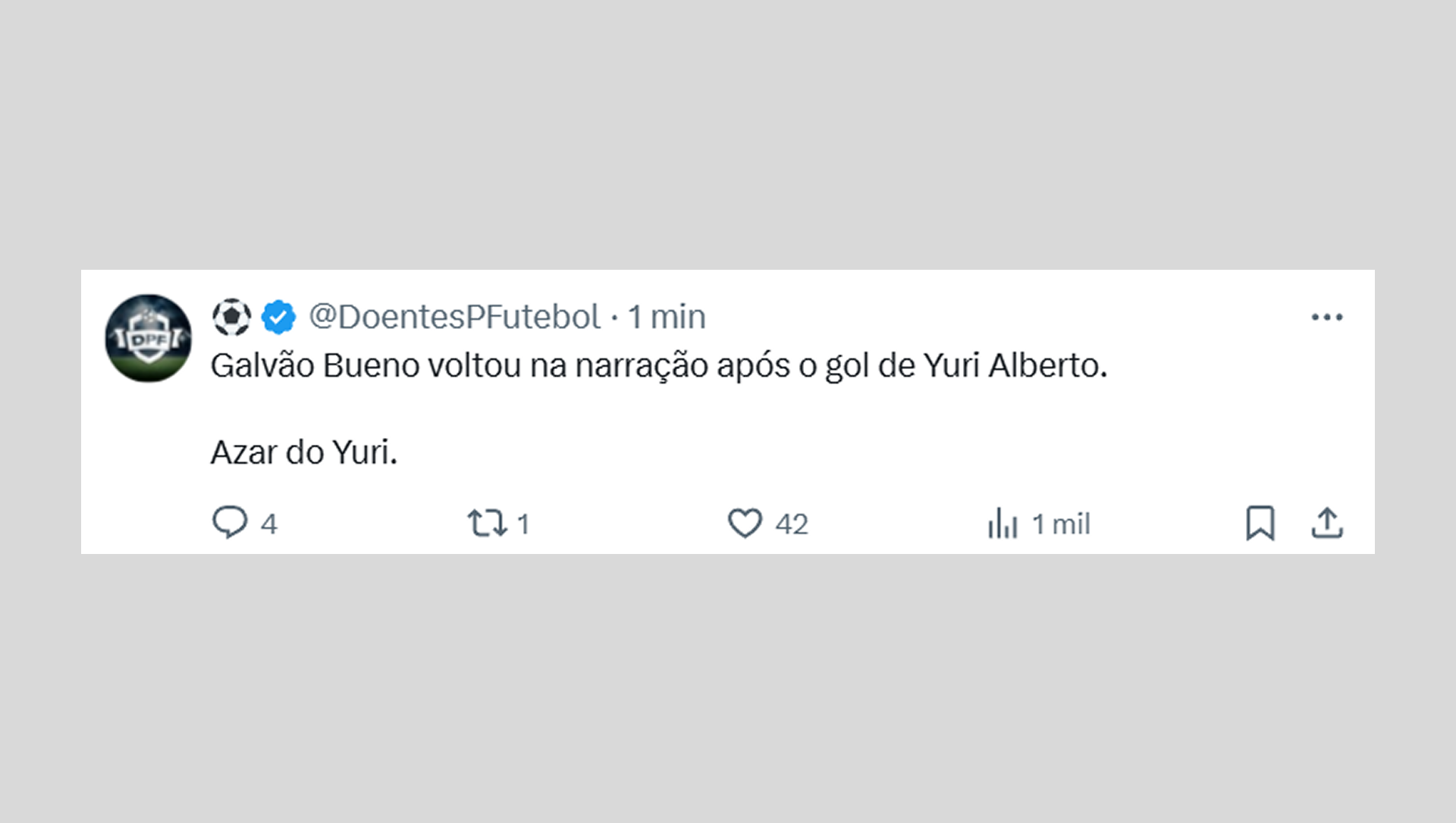 Comentários de torcedores e internautas sobre a ausência de Galvão Bueno na narração dos primeiros 15 minutos de Corinthians x Vasco, no Prime Video - Reprodução de rede social / X