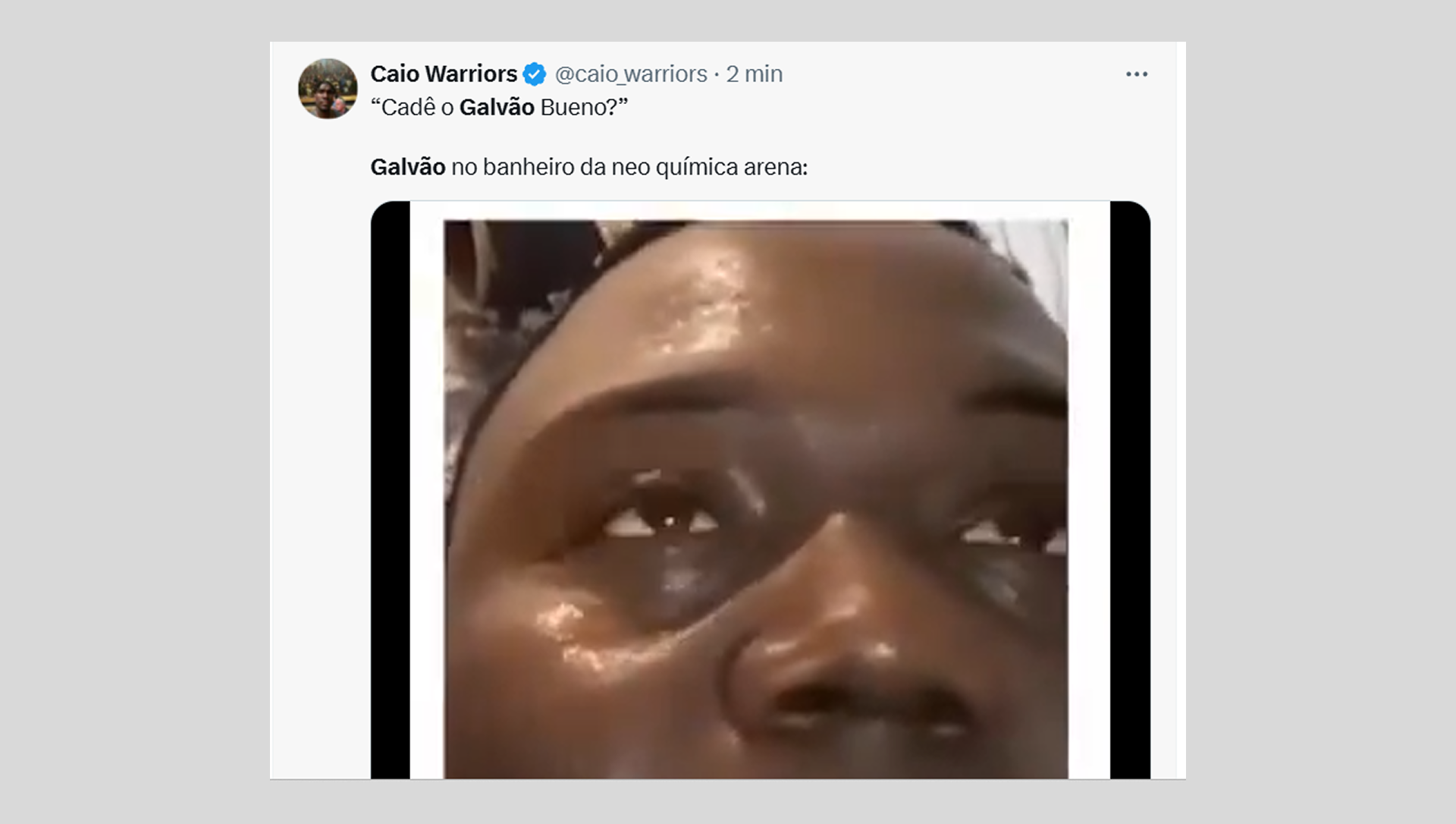 Comentários de torcedores e internautas sobre a ausência de Galvão Bueno na narração dos primeiros 15 minutos de Corinthians x Vasco, no Prime Video - Reprodução de rede social / X